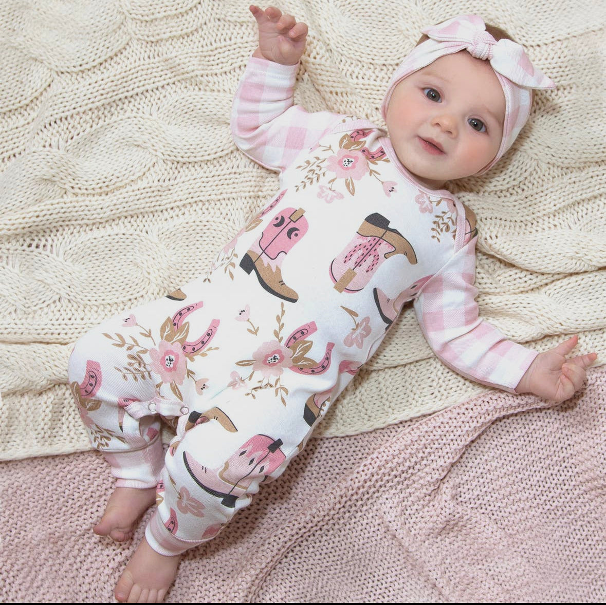 Cowgirl Boots Western Romper