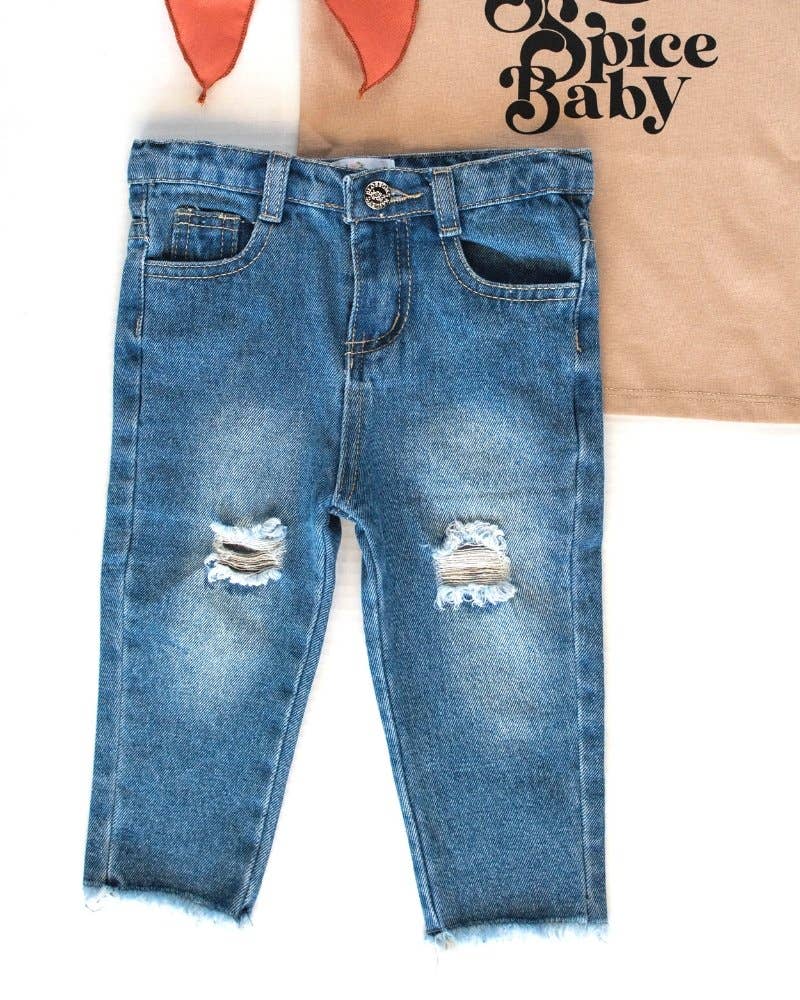 Boyfriend Jeans - Medium Blue