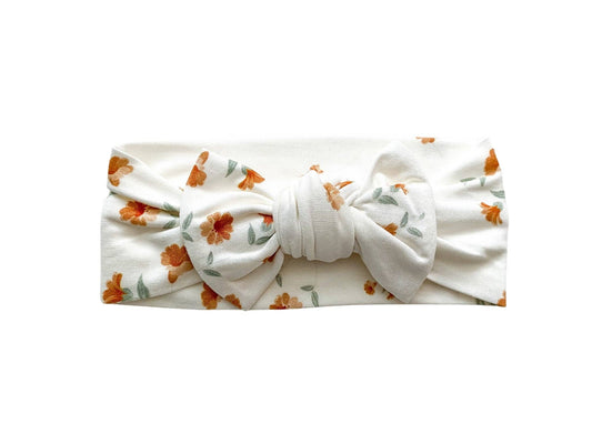 Fall Floral Bow Headband